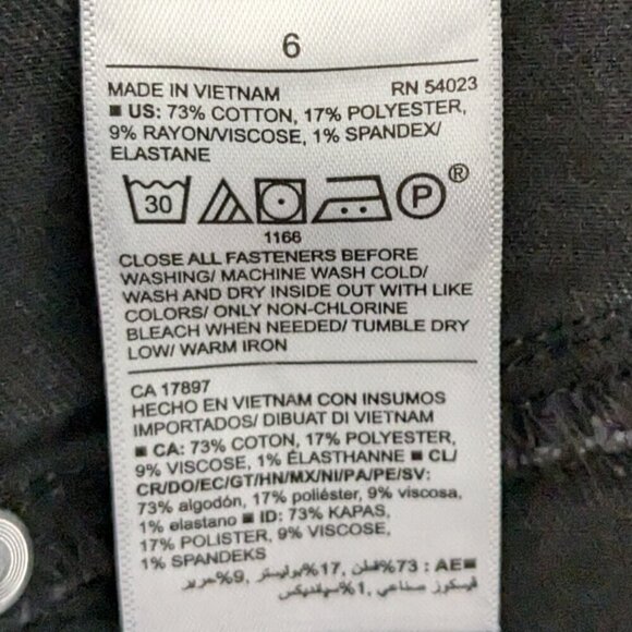 OLD NAVY Faded Black Pull-On Rockstar Stretch Jeggings; Size 6 - Picture 4 of 4